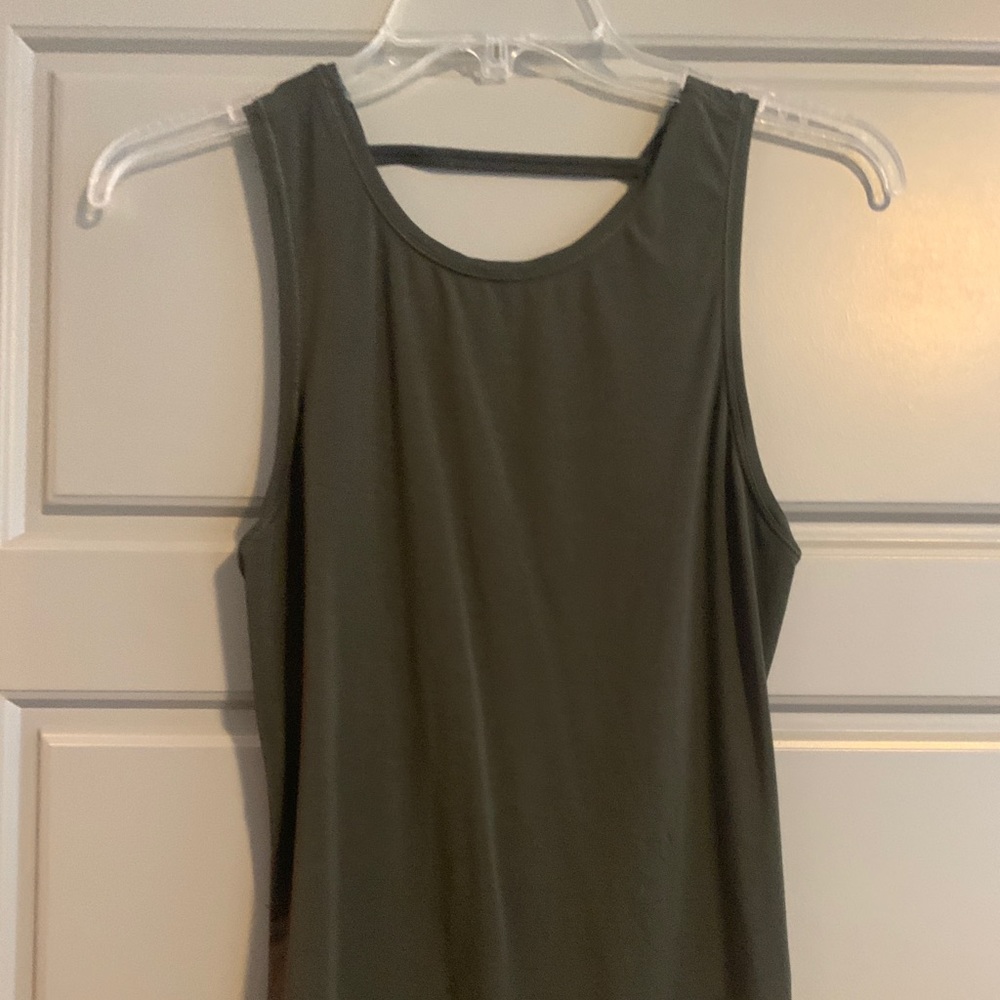 Lululemon low back olive tank